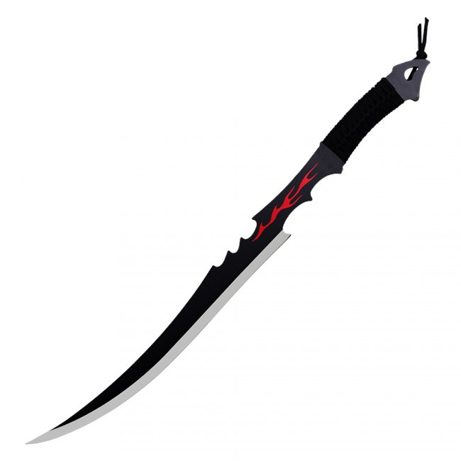 27/" Single Full Tang Blade Black Ninja Sword Machete