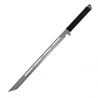 Single Full Tang Ninja Warrior Sword With Strap Silver Blade
