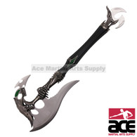 21" Alien Axe With Green Detailing Made From Stainless Steel
