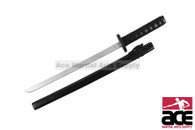 Black Wooden Samurai Wakizashi Sword