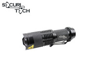 LED Flashlight 230Lm, 150M+, 26*.92mm , 3 lighting switches