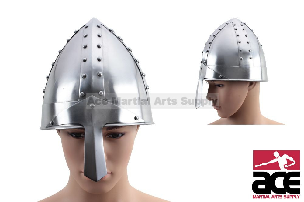 Reenactment Costume Armour Norman SCA/ Medieval Viking Nasal Helmet LARP 