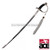 Replica CSA cavalry saber. Sharpened 440 stainless steel blade. Steel scabbard w/ black leather cover.  Leather handle w/ steel twine, guard, and pommel.