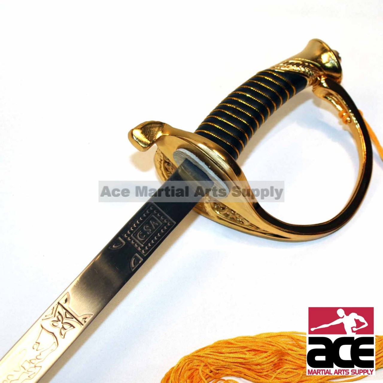 Full Size 39/" Civil War CSA Confederate Cavalry Officer Sword Saber Gold C.S.A.