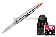 rifle Bullet Knife silver