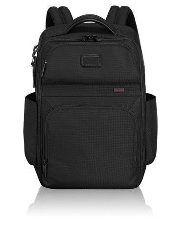 A commuter essential for the modern professional, this smart backpack is crafted out of durable ballistic nylon and built to withstand whatever comes its way. Its thoughtful design includes cleverly positioned pockets for all of your business accessories, with a main compartment that accommodates your laptop, iPad, and files. 