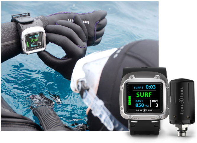 Aqua Lung i750T OLED Air Nitrox Hoseless Dive Computer 