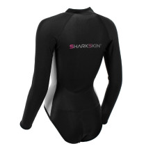 SHARKSKIN CHILLPROOF LONG SLEEVE STEP-IN - WOMENS BLACK/SILVER