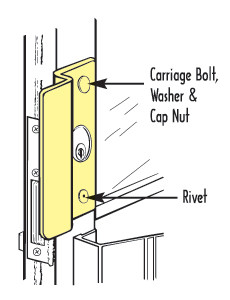 Latch Protector for Center Hung Doors OLP 2650