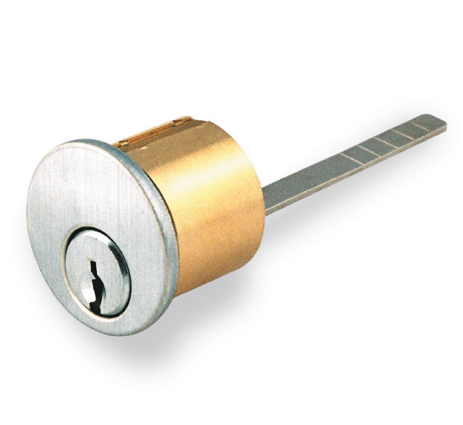 MORTISE CYLINDER HARDENED STEEL SECURITY COLLAR SATIN ALUMINUM FINISH GMS COL6 
