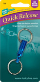 No.706 Colored Quick Release Key Rings 1/ Card
