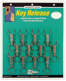 Quick Release Key Rings 12/ Card