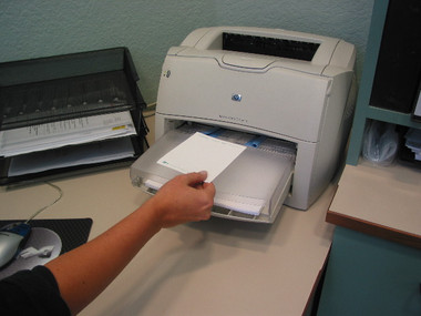 Print with most laser printers
