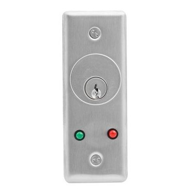 Camden CM-2000-Narrow Key Switch - Cast Aluminum  **CM-2000 photo shown with optional LED**Mortise cylinder sold separately**