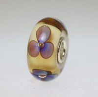 Amber Violets Bead With A Twist