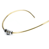 Gold Plated Neck Bangle With Beads