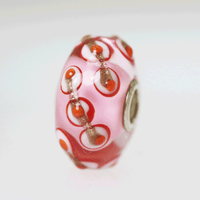 Pink And Glitter Unique Bead