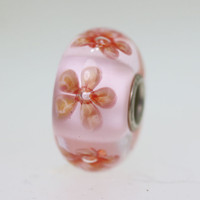 Pink Flower Bead