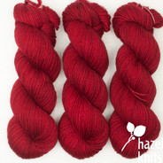 The Red Carpet Lively DK - split into two skeins where there was a knot/join
