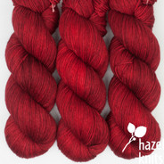 Ruby Love Divine - skein is split into two skeins due to a knot/join.