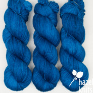 Sapphire Artisan Sock - split into two skeins due to a knot/flub.