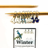 Winter stitch markers - by Firefly Notes