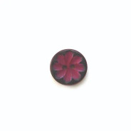 Burgundy Groovy Flower 15MM