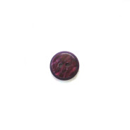 Plastic Burgundy Striations Round - 15MM