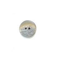Plastic Gray Iridescent Moon Round - 20MM