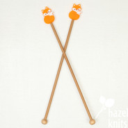 Fox Face, Orange - Point Protectors, set of 2