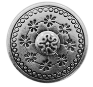 Floral etching (metal) - 20MM - SHANK STYLE