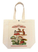 Mushrooms Dream Imagine Canvas Small Tote by Potluck Press