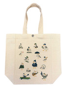 Seagulls in Seattle Poses Canvas Small Tote by Potluck Press