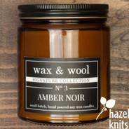 Amber Noir Candle by Wax & Wool