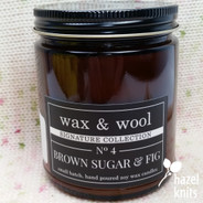 Brown Sugar and Fig Candle by Wax & Wool
