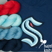 Seattle Kraken inspired set - choose a yarn base