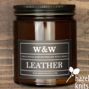 Leather Candle by Wax & Wool