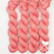 Pink Coral Artisan Sock - 133 yard mini