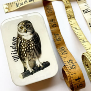 Wise Owl Notions Tin - Large Size - by Firefly Notes