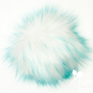 Pixie Dust 6" faux fur pom pom with cord and button attachment