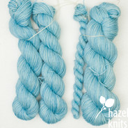 "Studio Outtakes" non-repeatable, one-of-a-kind, light turquoise Cadence - split skein, at least 190 yards