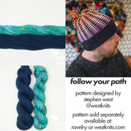 Follow Your Path Hat 2 by Westknits (pattern available separately)