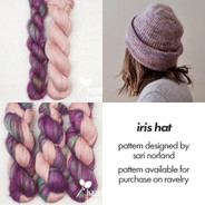 Iris Hat Set - Satin Slip with Topsy Turvy (pattern available separately)