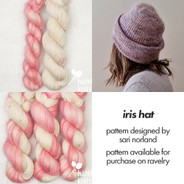 Iris Hat Set - Ticklish with Cherry Blossom (pattern available separately)
