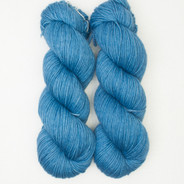 "Studio Outtakes" (one of a kind), medium blue Lively DK - short skein, approx 255 yards