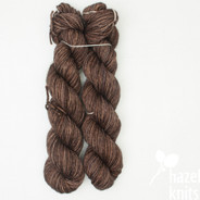 "Studio Outtakes", non-repeatable color, brown layers, each unique,  Cadence, split-skein, approx 190 yards