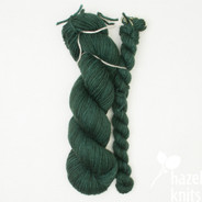 "Studio Outtakes" non-repeatable color, forest green, Cadence - split skein, approx 190 yards