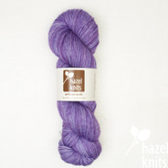 "Studio Outtakes" non-repeatable color, bright purple-pink purple layers Artisan Sock