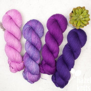 Artisan Sock - Electric Lilac, Hypercolor, Argon, Grape Juice