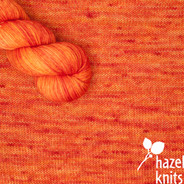 "Studio Outtakes" - non-repeatable color, orange layers, similar to our "Carnelian" color - Artisan Sock